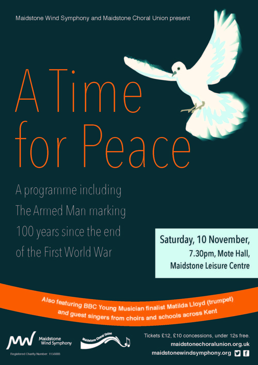 A Time for Peace - A Concert of Remembrance marking 100 years since the end of the First World War